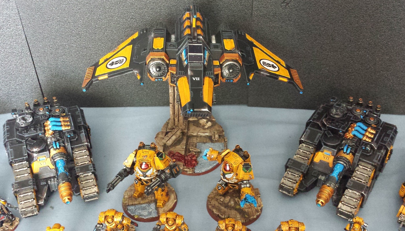 Warhammer 40k 30k World Horus Heresy Imperial Fists Army Painted